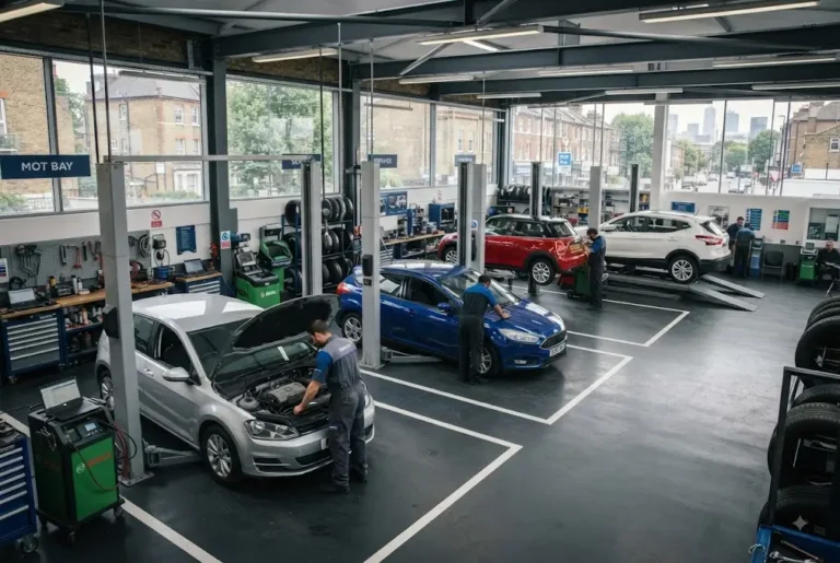 Garage chains in Britain competing across the UK automotive service market