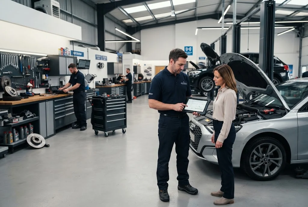Car service cost and vehicle maintenance repair estimate