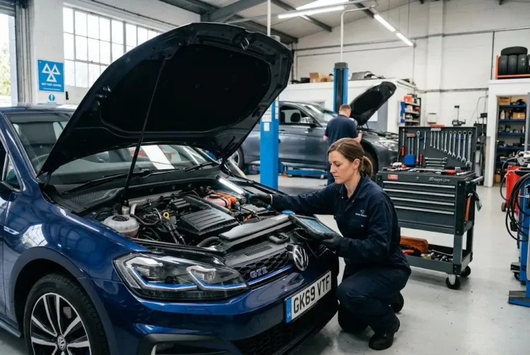 Vehicle Maintenance UK: The Economics of Keeping Cars Vehicle maintenance at a modern UK automotive workshop